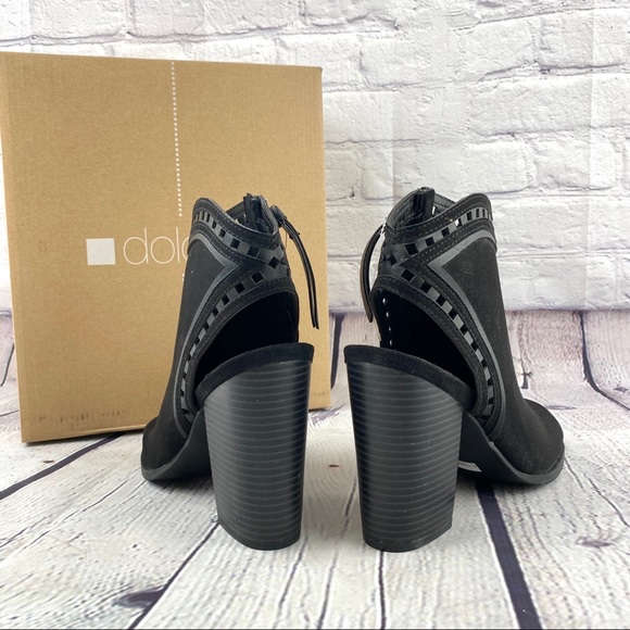 Dolcetta black open toed booties size 8 - Picture 4 of 9